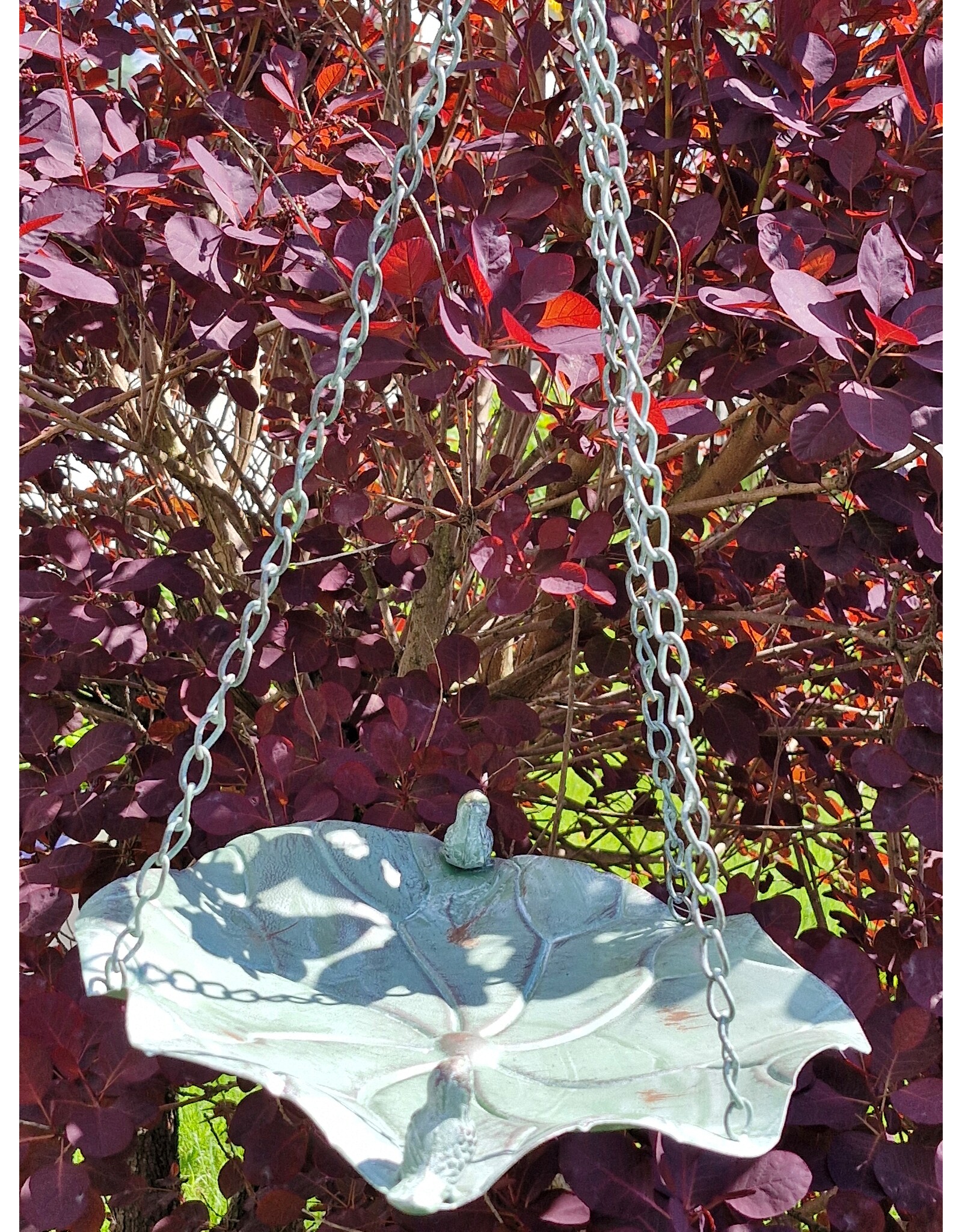 SH Miscellaneous - Vogelbad-Voederschaal - bladvormig groen