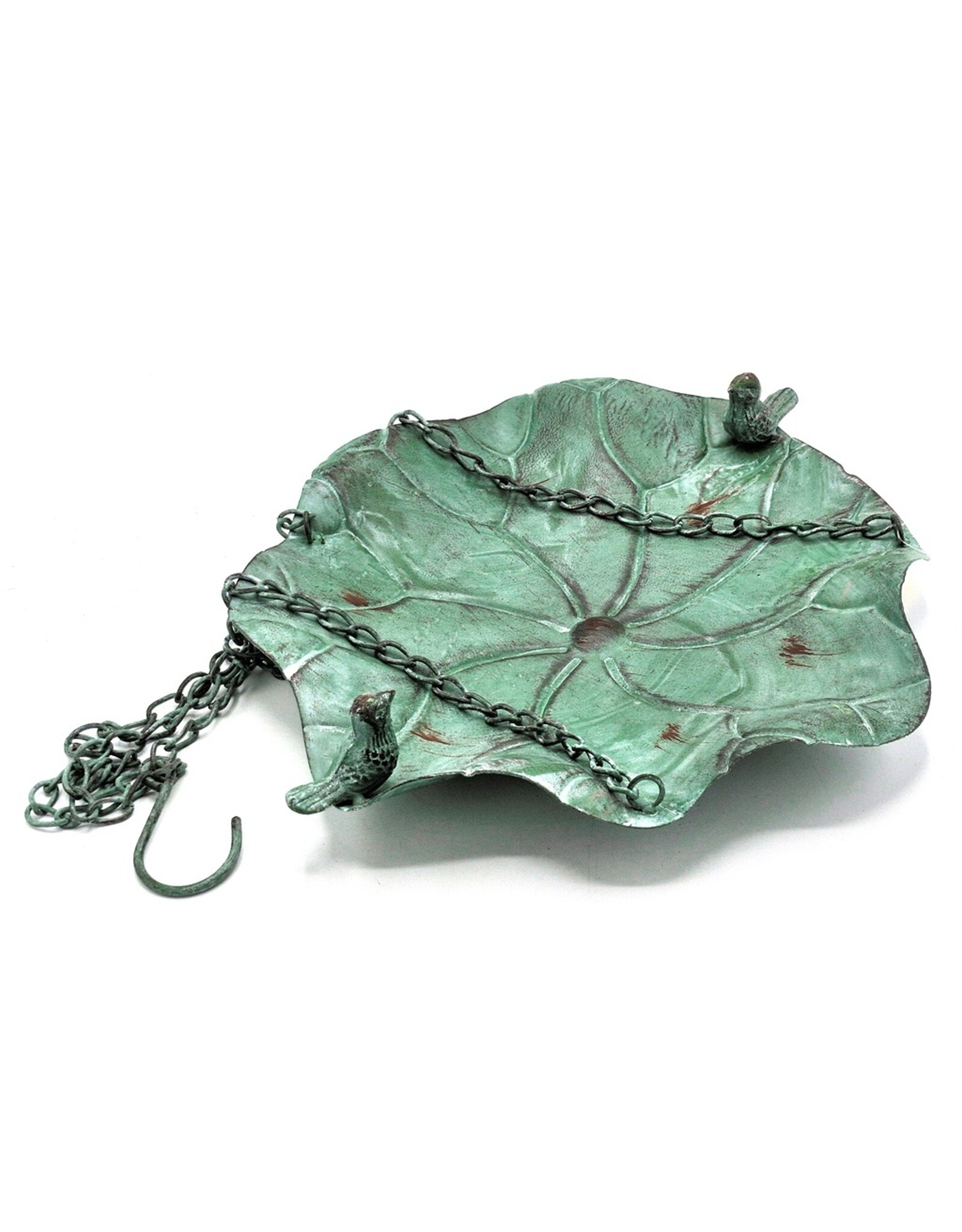 SH Miscellaneous - Birdbath-Feeding Bowl - leaf shaped groen