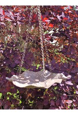 SH Miscellaneous - Birdbath-Feeding Bowl - leaf shaped rust brown