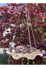 SH Miscellaneous - Birdbath-Feeding Bowl - leaf shaped rust brown