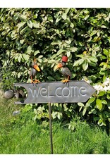 SH Miscellaneous - Decoratieve Metalen Tuinsteker Welkom 124cm