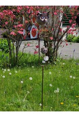 SH Miscellaneous - Metalen Tuinsteker Uiltjes (wiegend) 144cm