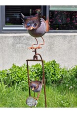 SH Miscellaneous - Metalen Tuinsteker Uiltjes (wiegend) 144cm