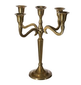 Atmosphera Vijfarmige Kandelaar Art Deco stijl metaal 28cm