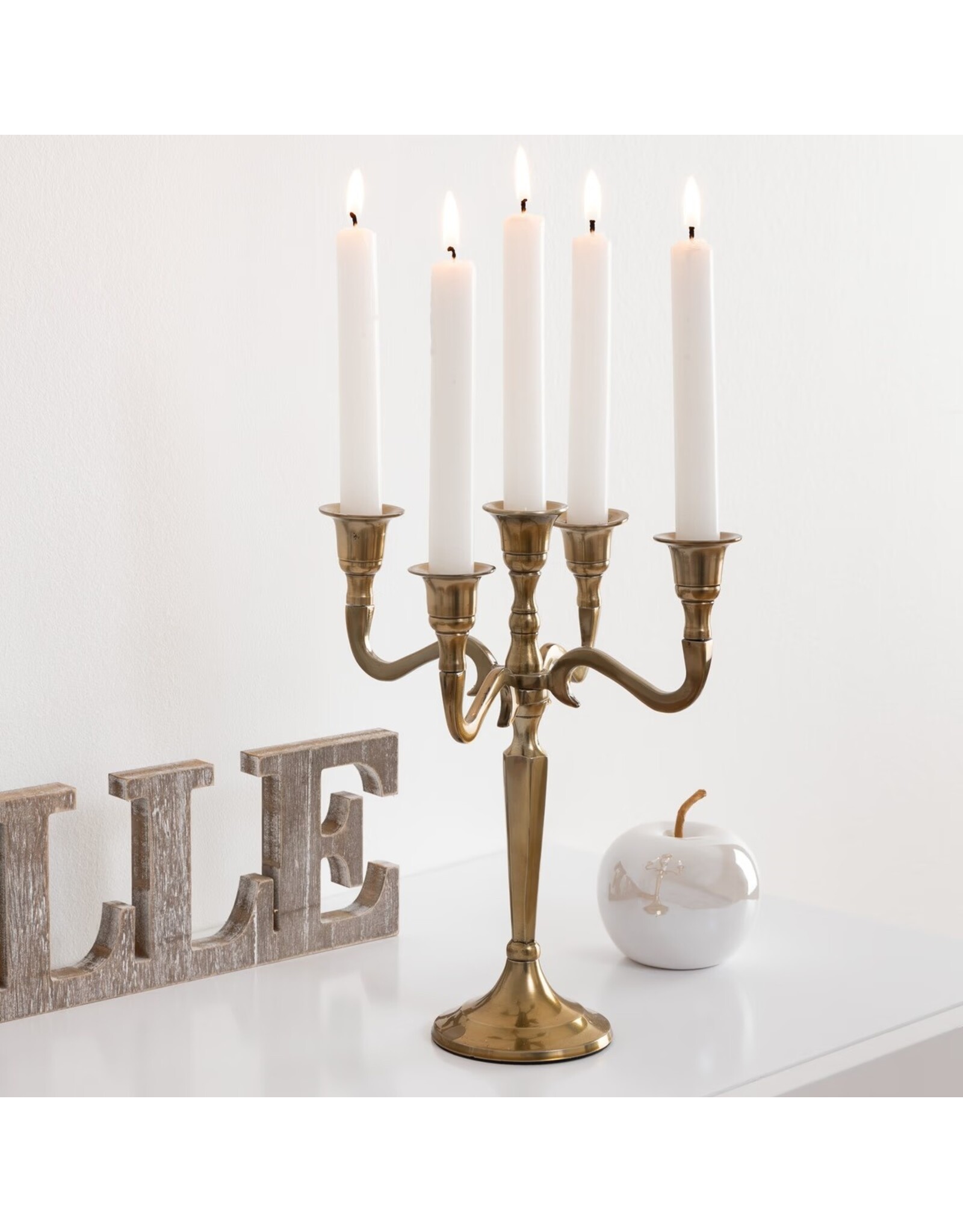 Atmosphera Giftware Figurines Collectables - Five-armed Candlestick Art Deco style metal 28cm