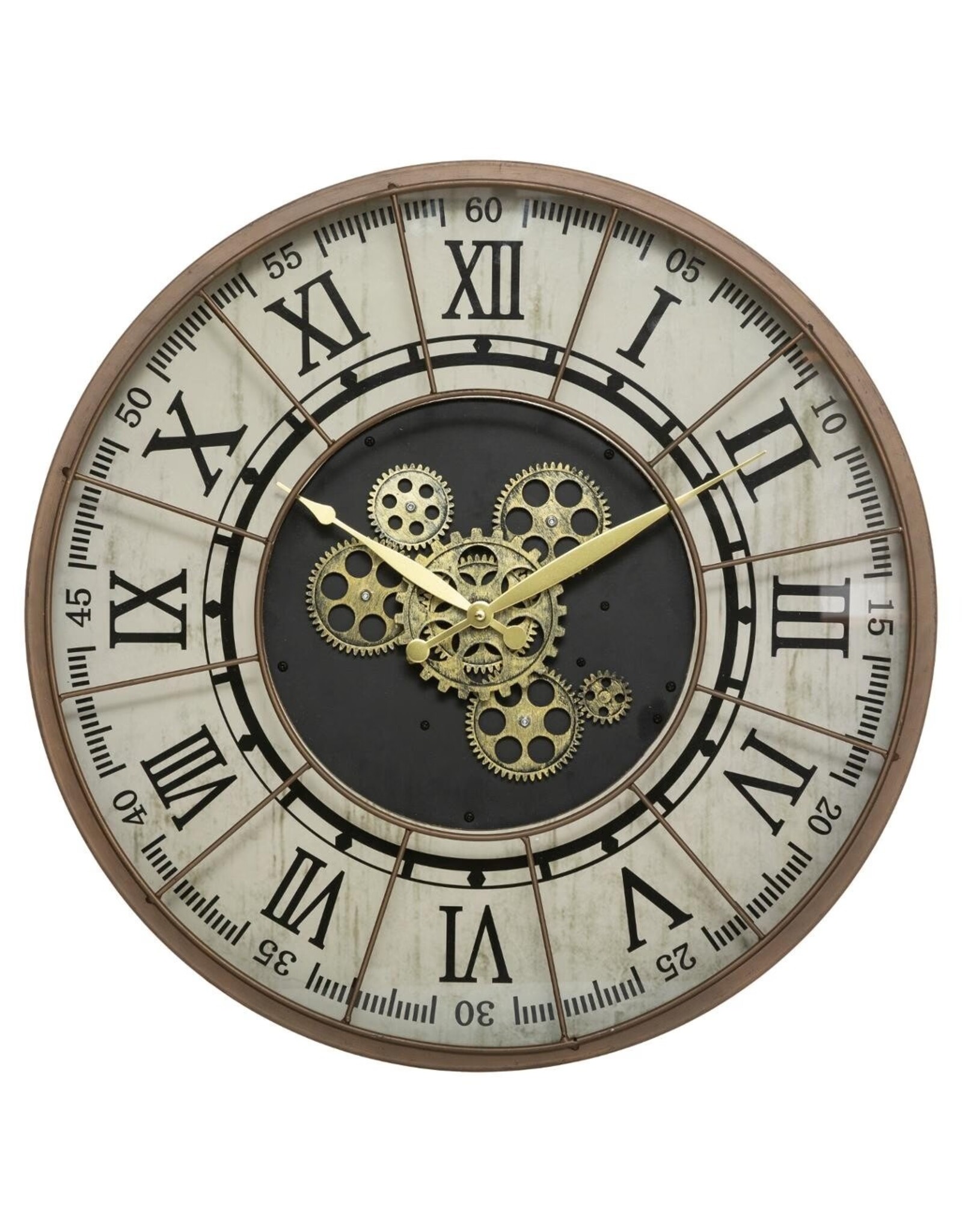 Atmosphera Miscellaneous - Wall Clock Stella with Moving Cogwheels 57cm