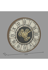 Atmosphera Miscellaneous - Wall Clock Stella with Moving Cogwheels 57cm
