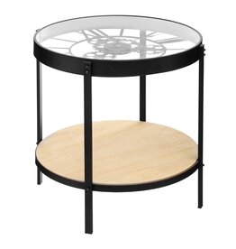 Atmosphera Koffietafel met Echte Klok diameter 50cm
