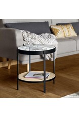 Atmosphera Giftware & Lifestyle - Koffietafel met Echte Klok diameter 50cm