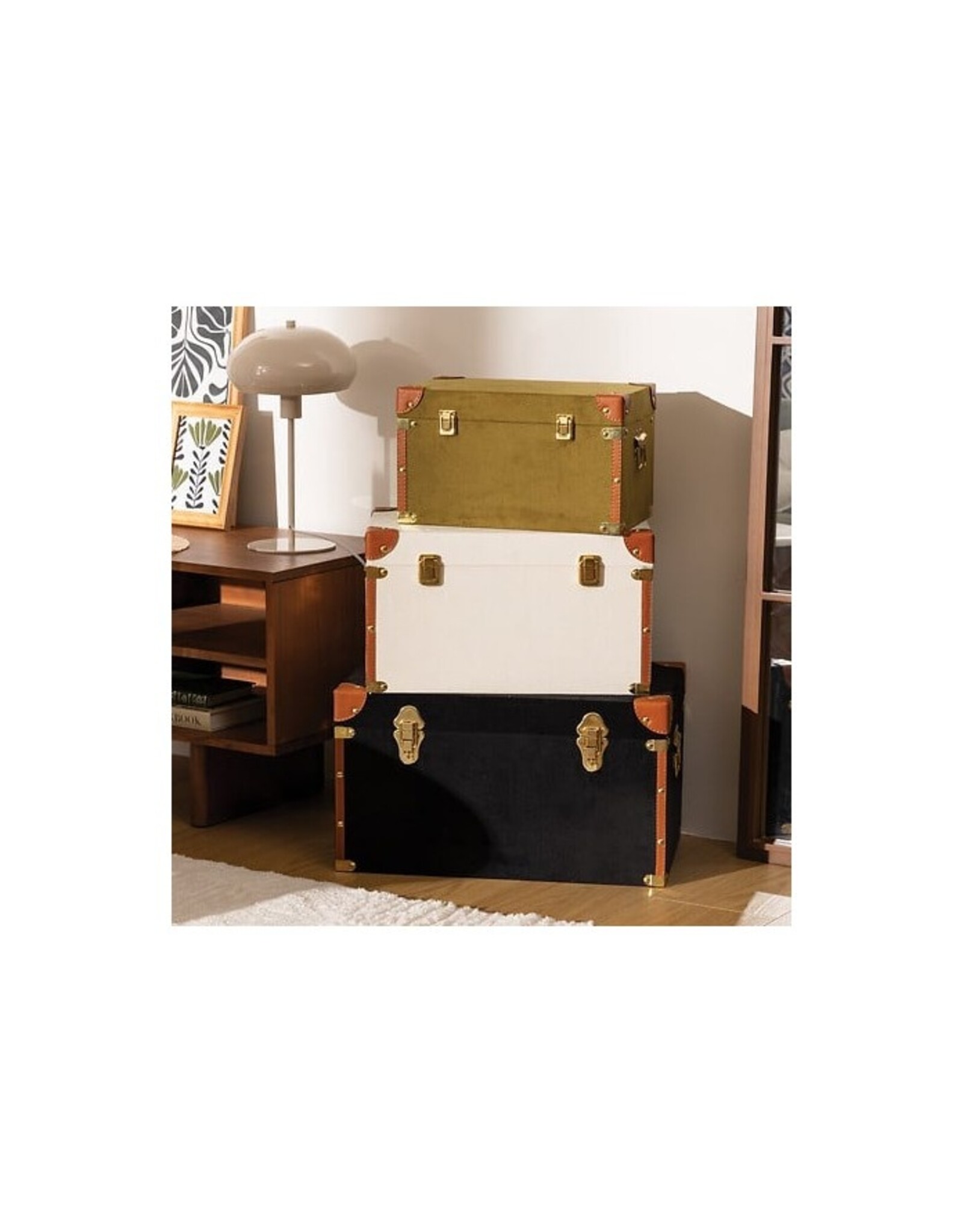 Atmosphera Miscellaneous -  Cabin Case/Travel Chest Twisted Lime set of 3 heavy quality