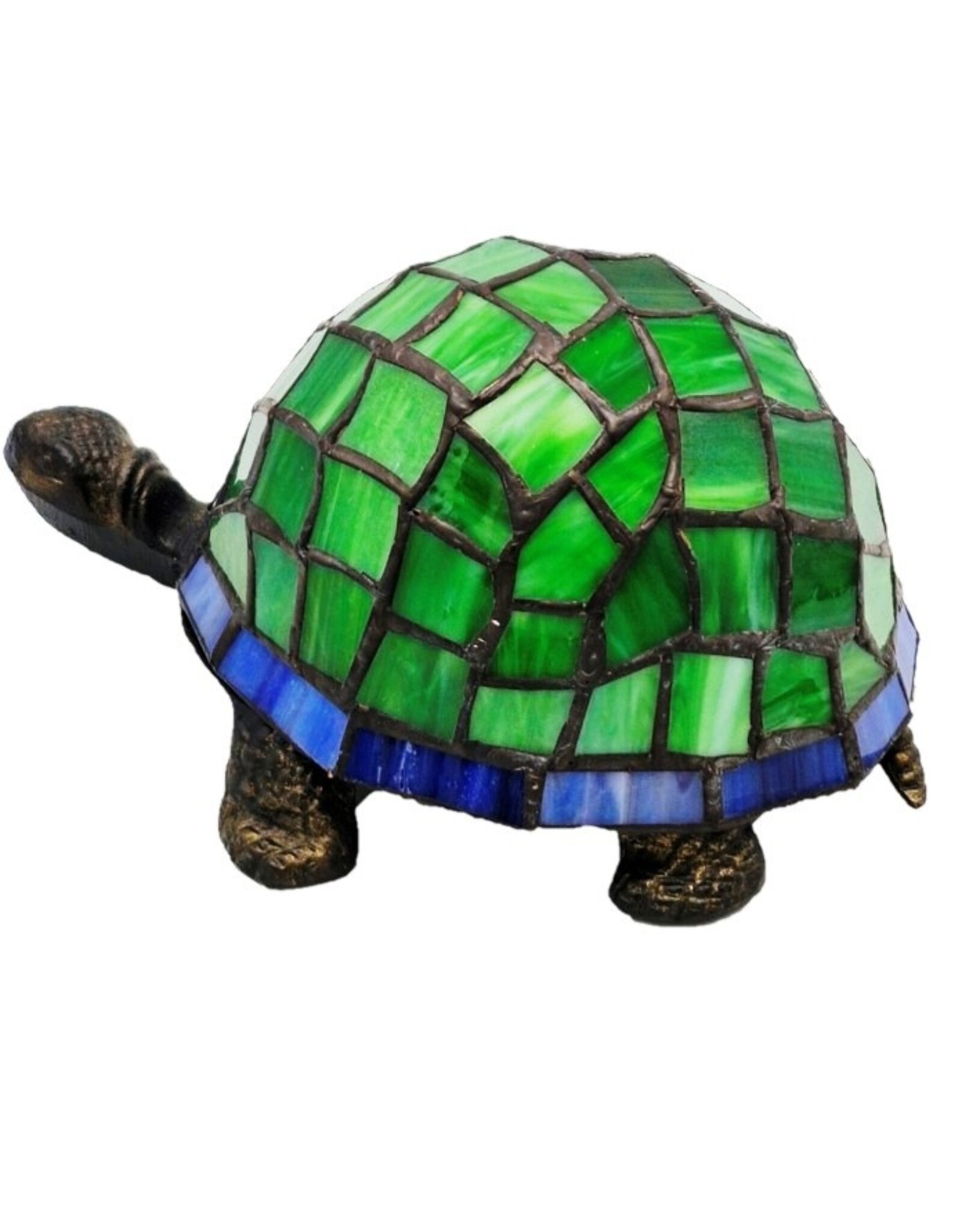 Trukado Giftware & Lifestyle -  Schildpad Sfeerlamp  Tiffany Stijl groen