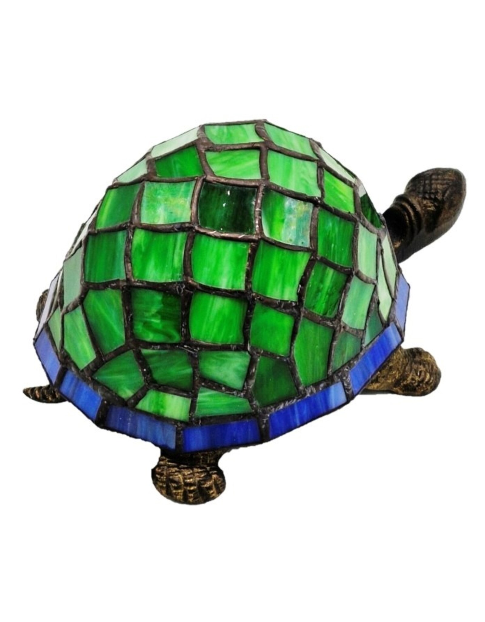 Trukado Giftware & Lifestyle -  Schildpad Sfeerlamp  Tiffany Stijl groen