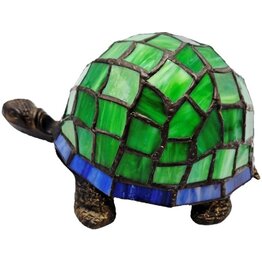 Trukado Schildpad Sfeerlamp  Tiffany Stijl groen