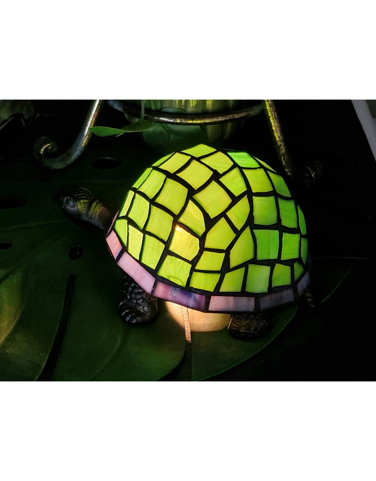 Trukado Giftware & Lifestyle -  Schildpad Sfeerlamp  Tiffany Stijl groen