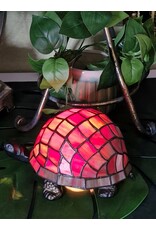 Trukado Giftware & Lifestyle - Turtle Atmosphere Lamp Tiffany Style red