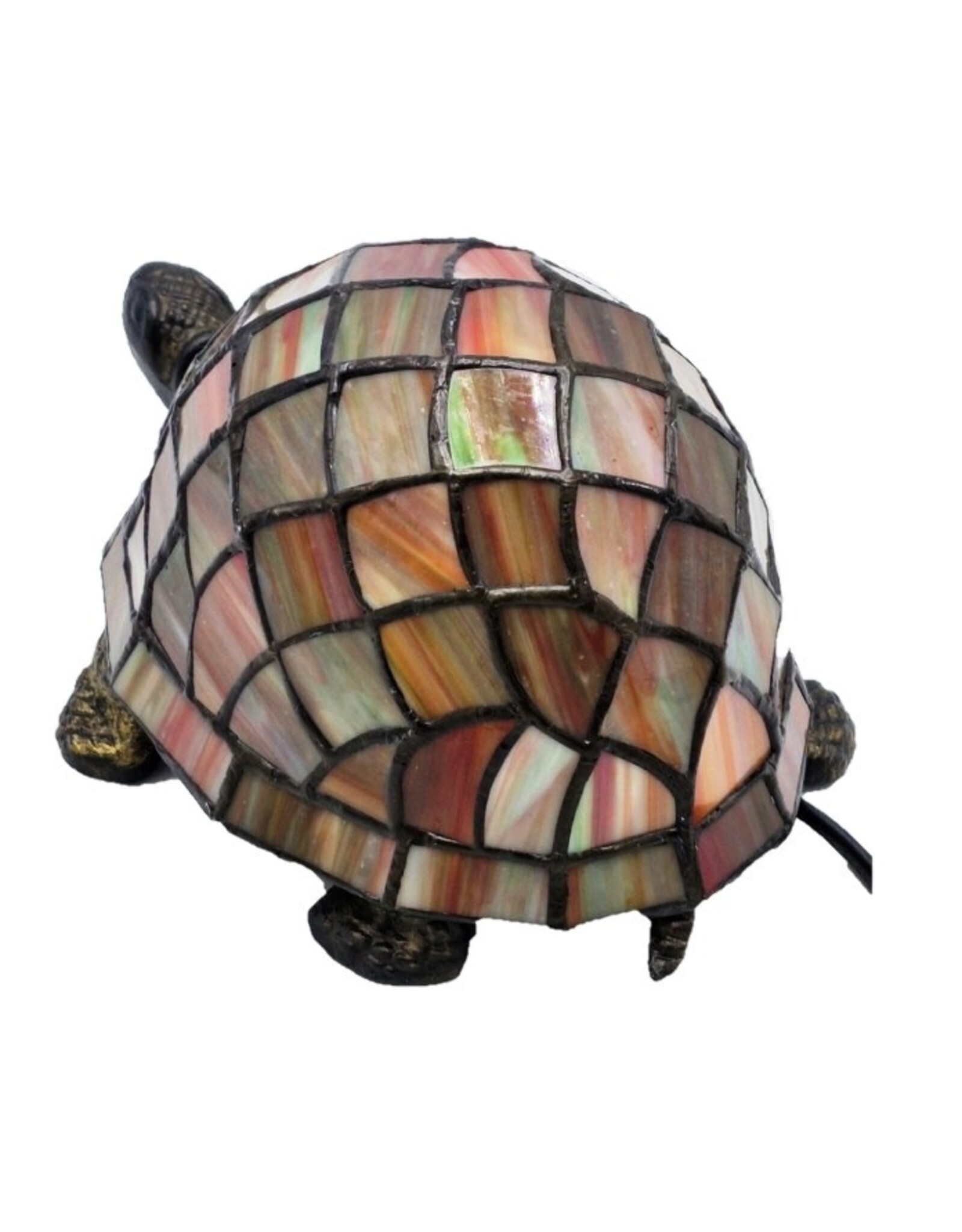Trukado Giftware & Lifestyle - Turtle Atmosphere Lamp Tiffany Style red
