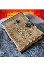 JM Handicrafts Miscellaneous - Celtic Wolf Leather Journal with lock