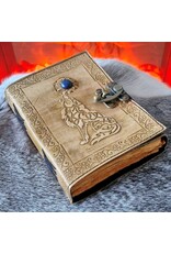 JM Handicrafts Miscellaneous - Celtic Wolf Leather Journal with lock