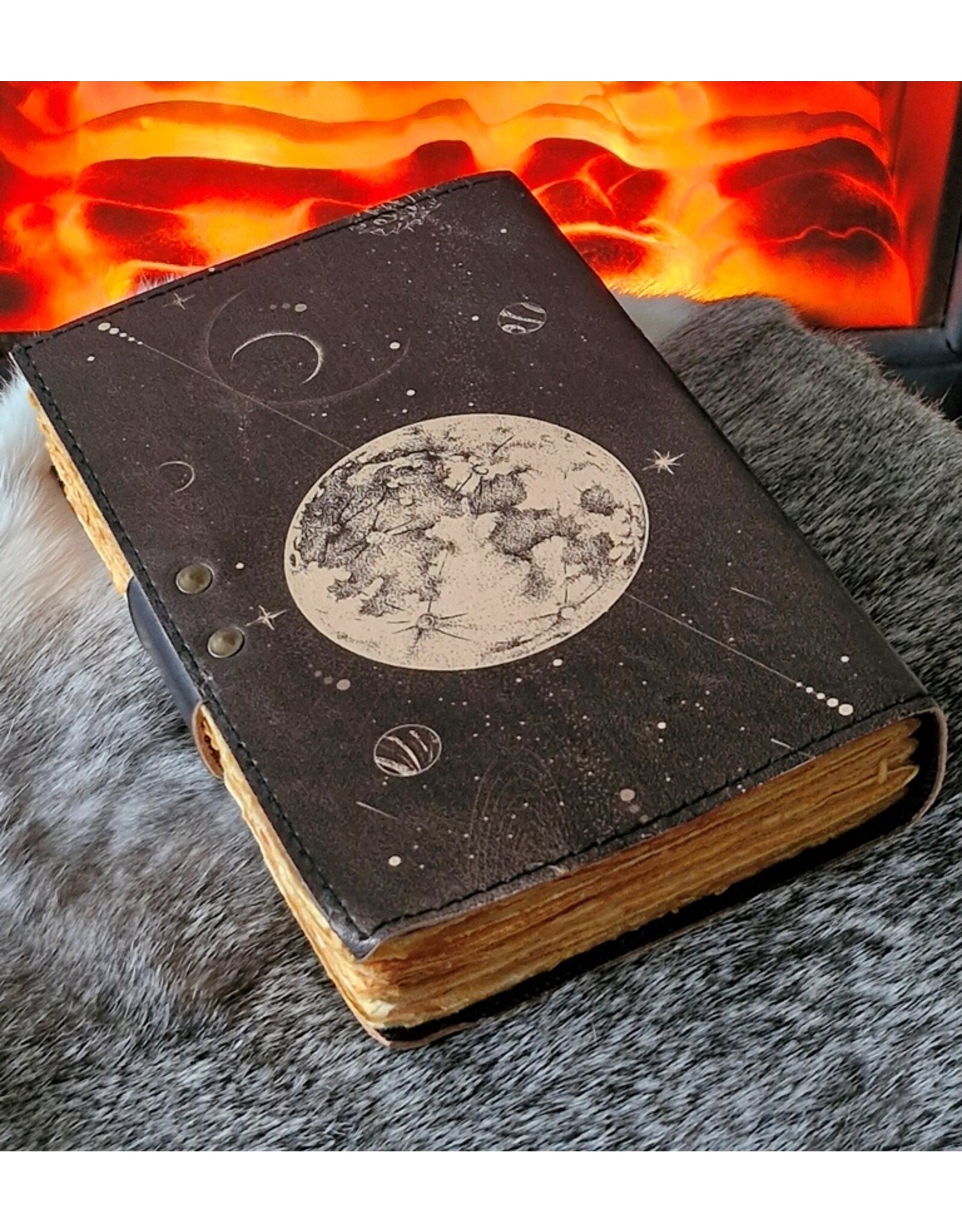 JM Handicrafts Miscellaneous - La  Luna Leather Vintage Journal
