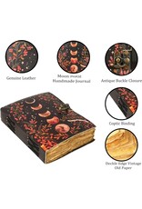 ONK Miscellaneous - Magic Forest Leather Notebook Moon Phases 18x13cm