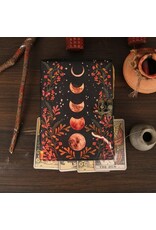 ONK Miscellaneous - Magic Forest Leather Notebook Moon Phases 18x13cm