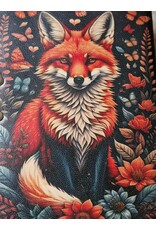 RK Handicrafts Miscellaneous - Leather Journal with Fox and vintage lock