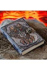 RK Handicrafts Miscellaneous - Leather Journal Wolf Dreamcatcher