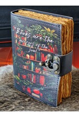 RK Handicrafts Miscellaneous - Leather Journal with Bookshelfs Print