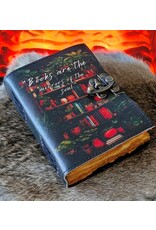 RK Handicrafts Miscellaneous - Leren Dagboek  met Boekenkast print