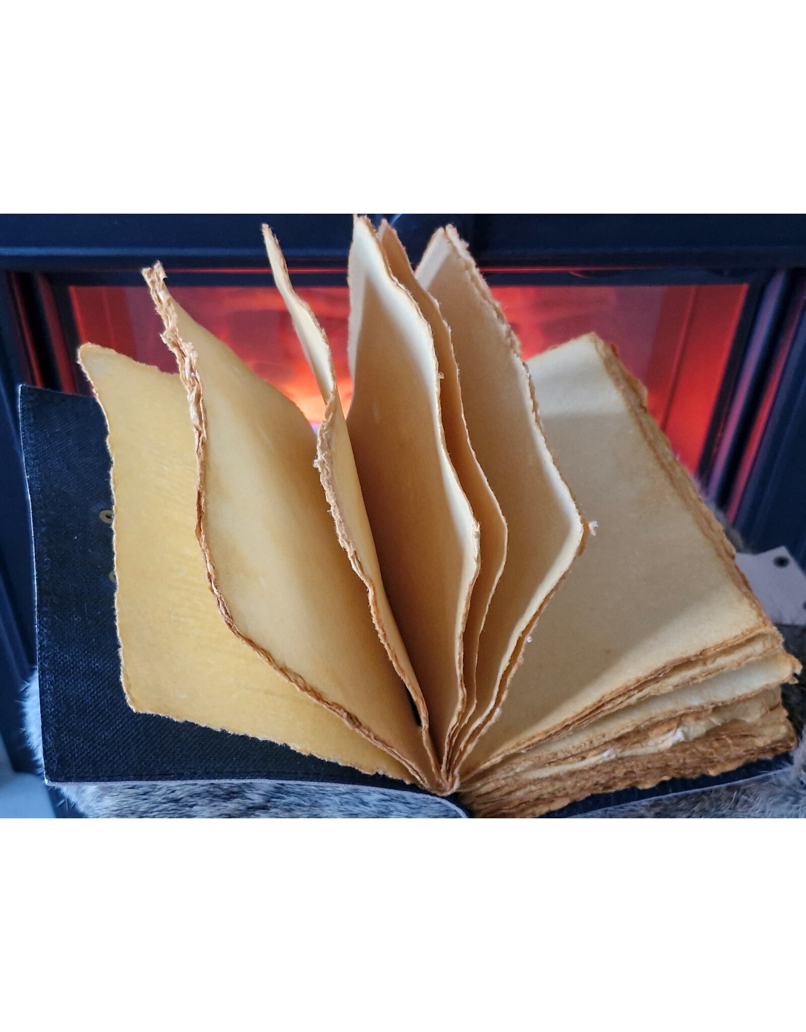 RK Handicrafts Miscellaneous - Leather Journal with Bookshelfs Print