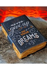 RK Handicrafts Miscellaneous - Leather Journal Never Give Up On Your Dreams