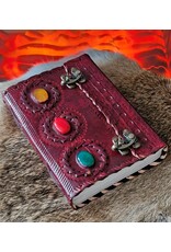 MITHD Miscellaneous - Leather Journal With Three Stones and Double Lock