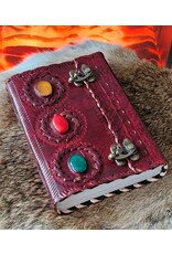 MITHD Miscellaneous - Leather Journal With Three Stones and Double Lock