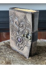 MITHD Miscellaneous - Dragons Leather Journal with Lock Amethyst