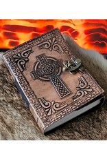 MITHD Miscellaneous - Celtic Cross Leather Journal with lock