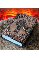 MITHD Miscellaneous - Keltisch Kruis Leren Dagboek  met slot