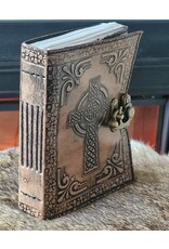 MITHD Miscellaneous - Celtic Cross Leather Journal with lock