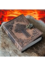MITHD Miscellaneous - Celtic Cross Leather Journal with lock