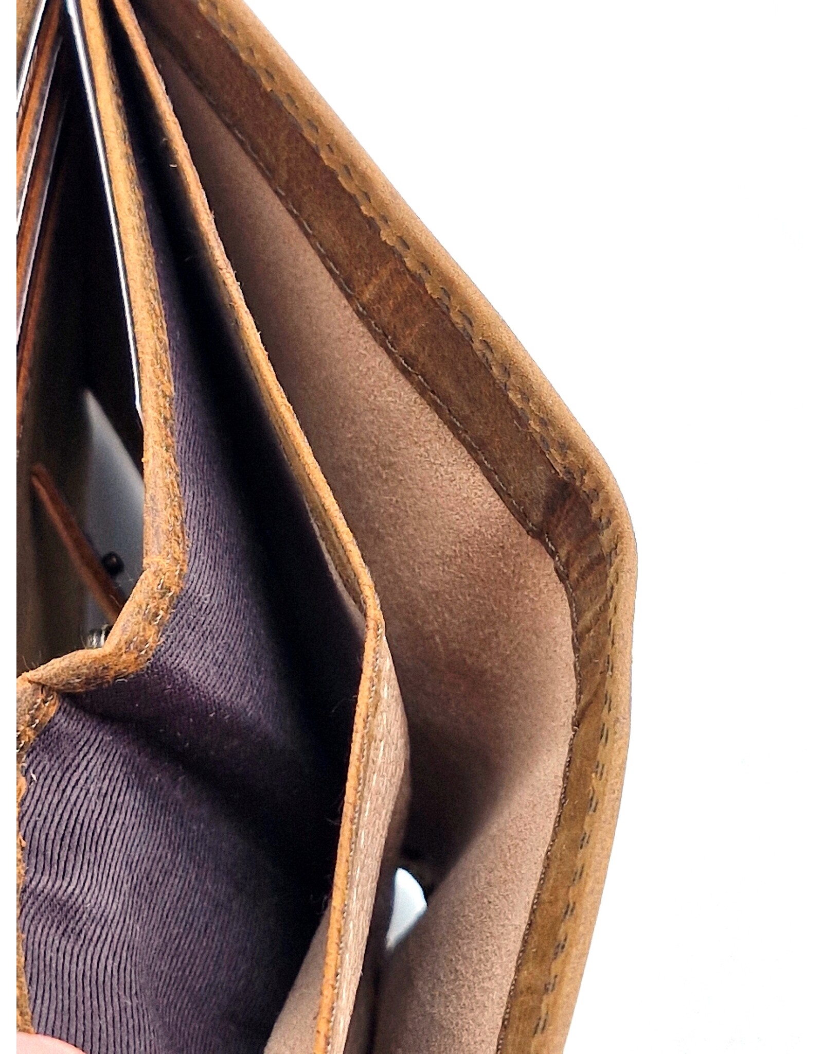 Leather Fox Leren portemonnees - Leren Portemonnee met Tractor print verticaal
