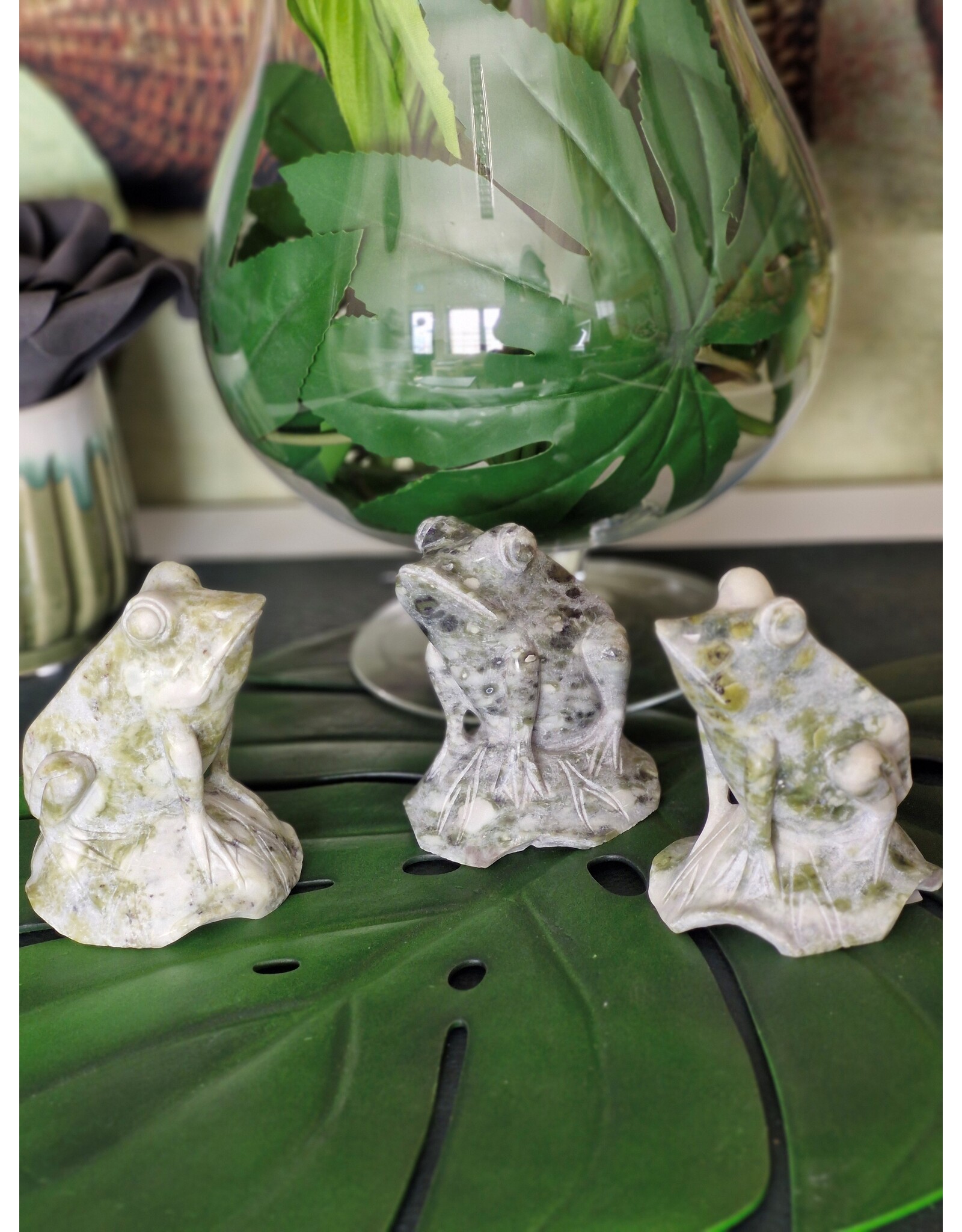 JB Giftware & Lifestyle - Kikkerbeeldje van Marmer - 10cm