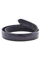 HillBurry Leather belts - HillBurry Leather belt  "Waves", solid leather black
