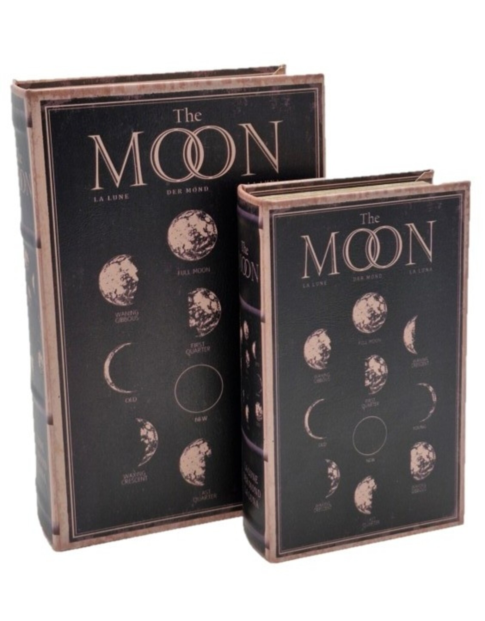 Trukado Giftware & Lifestyle - Storage box Book Moon Phases Set of 2 - Medium
