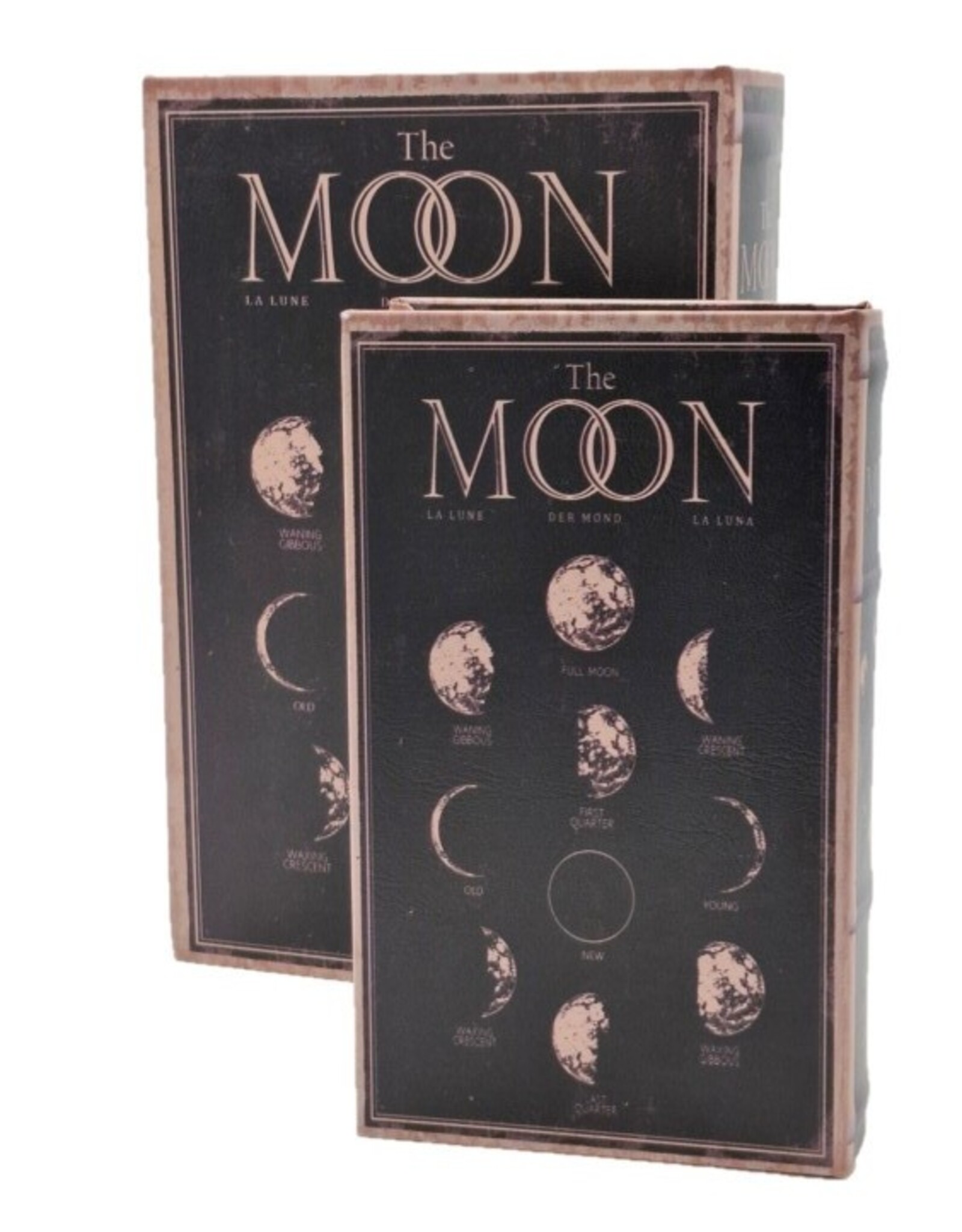 Trukado Giftware & Lifestyle - Storage box Book Moon Phases Set of 2 - Medium
