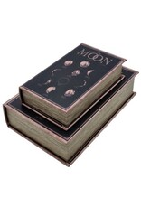 Trukado Giftware & Lifestyle - Opbergdoos Boek Maanfasen Set van 2-Medium