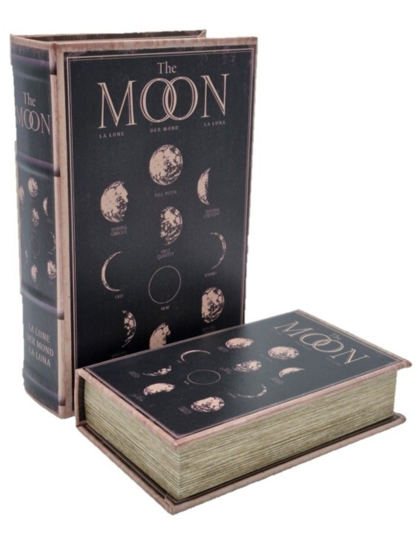 Trukado Giftware & Lifestyle - Storage box Book Moon Phases Set of 2 - Medium