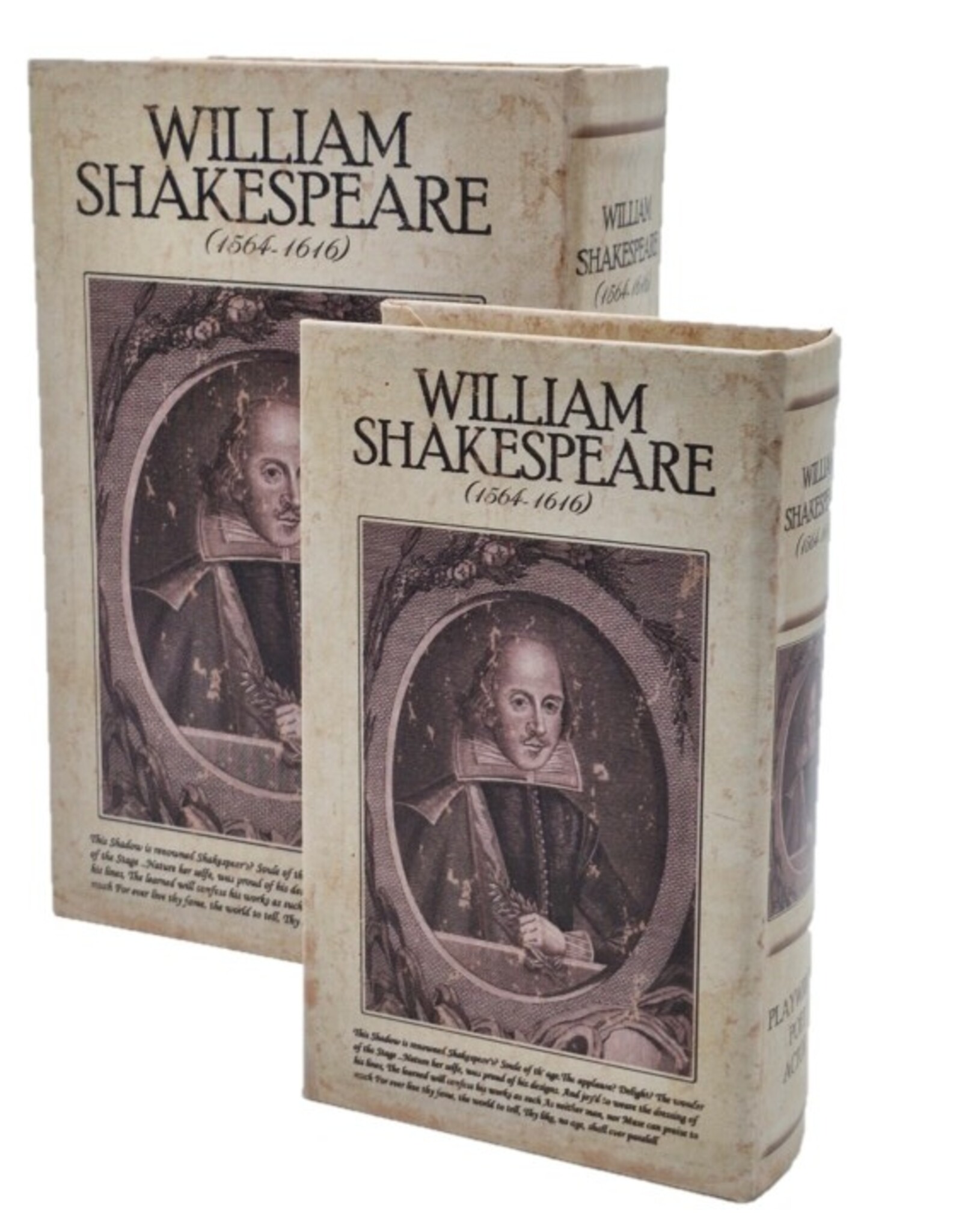 Trukado Giftware & Lifestyle - Storage box Book William Shakespeare Set of 2-M