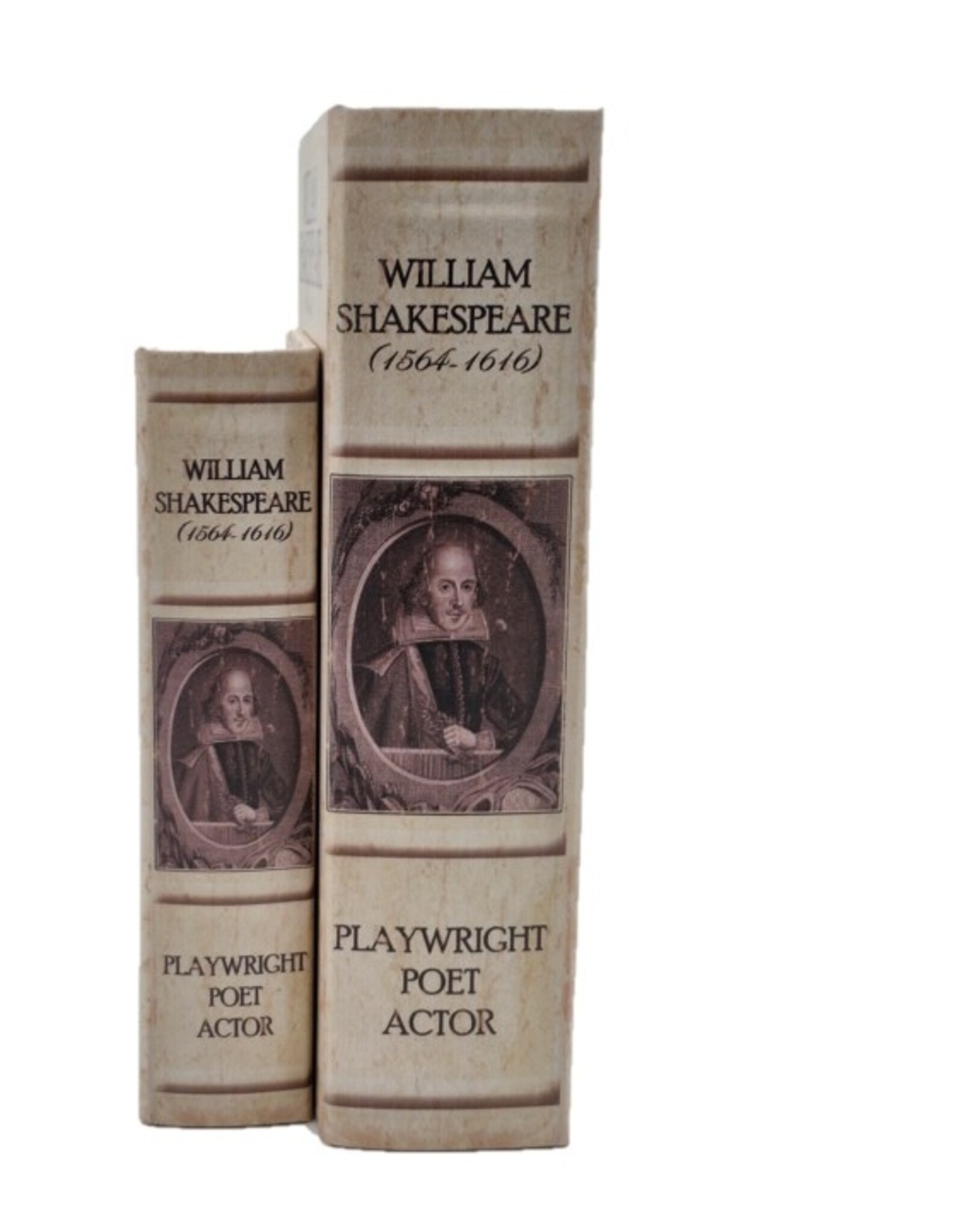 Trukado Giftware & Lifestyle - Opbergdoos Boek William Shakespeare Set van 2-M
