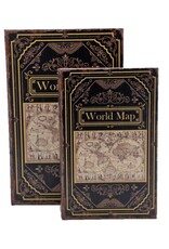 Trukado Giftware & Lifestyle - Storage box Book World Map Large Set