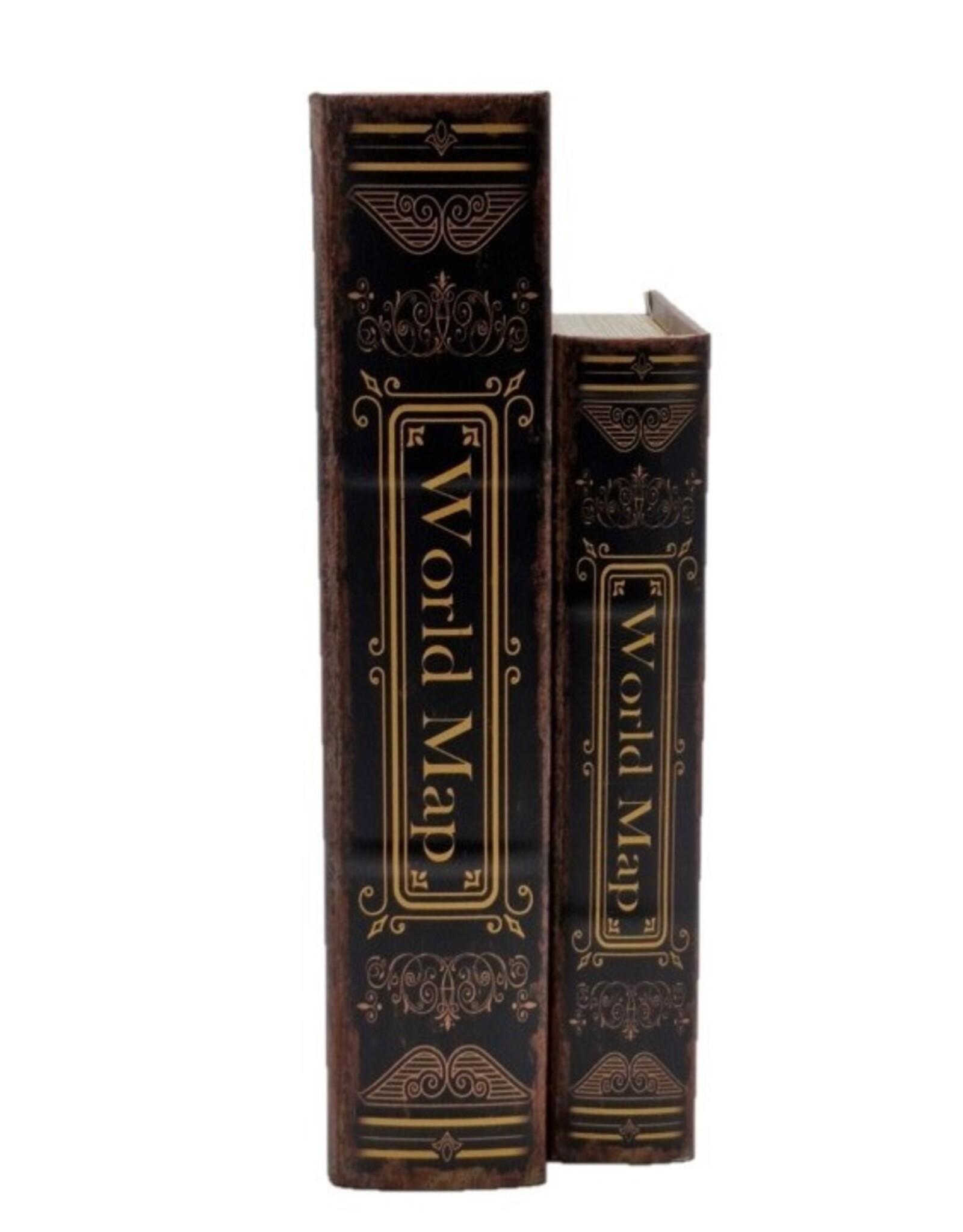 Trukado Giftware & Lifestyle - Opbergdoos Boek Wereldkaart Large Set