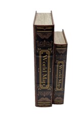 Trukado Giftware & Lifestyle - Opbergdoos Boek Wereldkaart Large Set